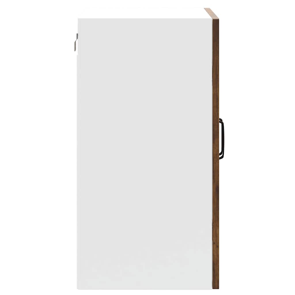 Küchen-Hängeschrank mit Glastür Kalmar Räuchereiche Holzwerkstoff
