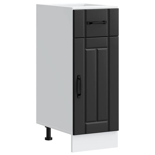 Küchen-Unterschrank Lucca Schwarz Holzwerkstoff