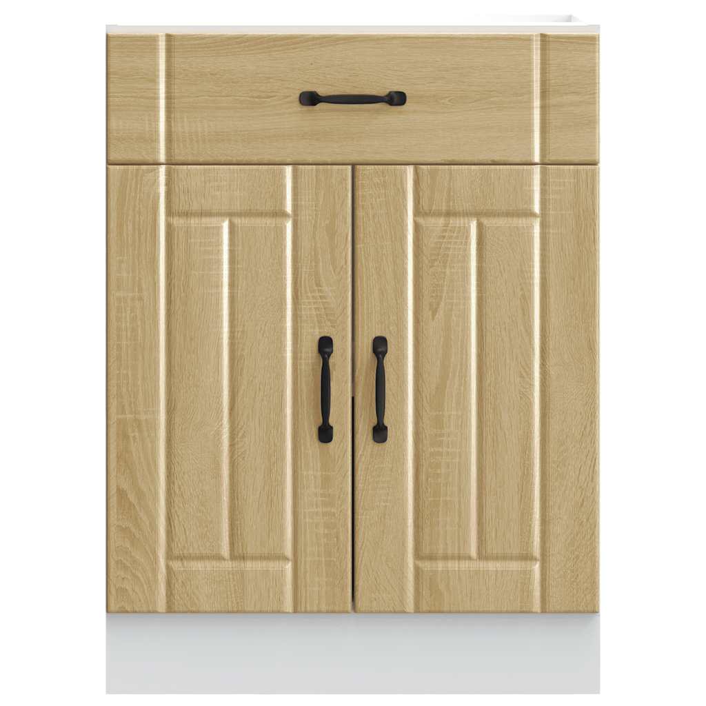Küchen-Unterschrank Lucca Sonoma-Eiche Holzwerkstoff
