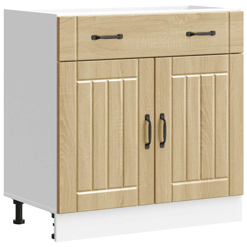 Küchen-Unterschrank Lucca Sonoma-Eiche Holzwerkstoff