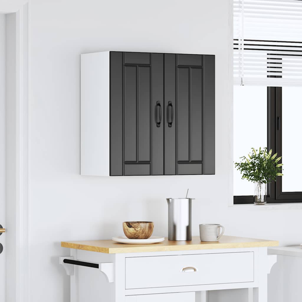 Küchen-Hängeschrank Lucca Schwarz Holzwerkstoff