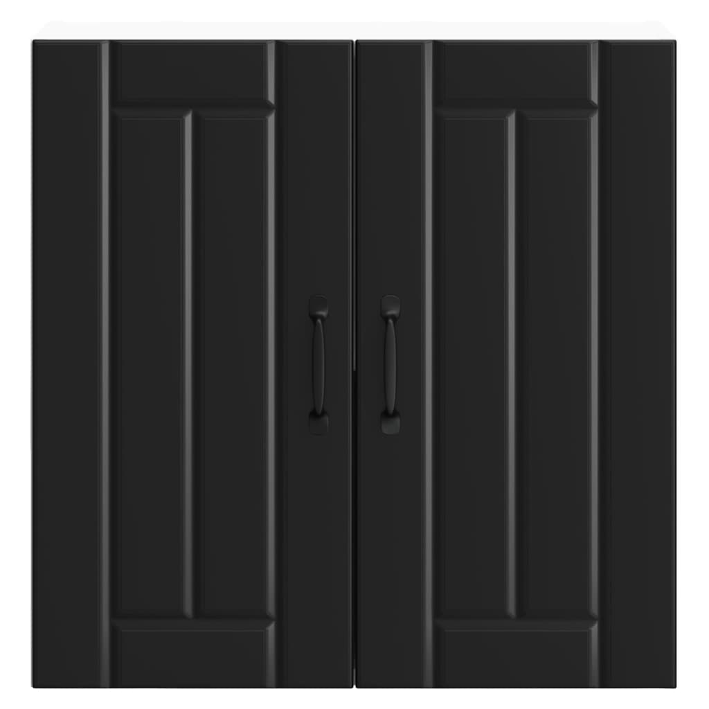 Küchen-Hängeschrank Lucca Schwarz Holzwerkstoff