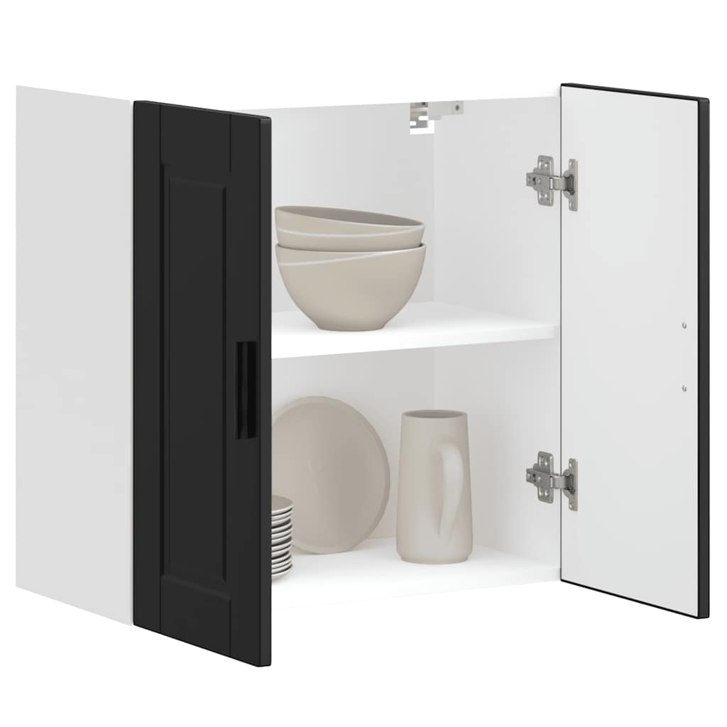 Küchen-Hängeschrank Porto Schwarz Holzwerkstoff