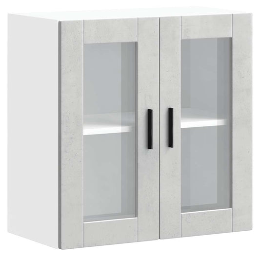 Küchen-Hängeschrank mit Glastür Porto Betongrau