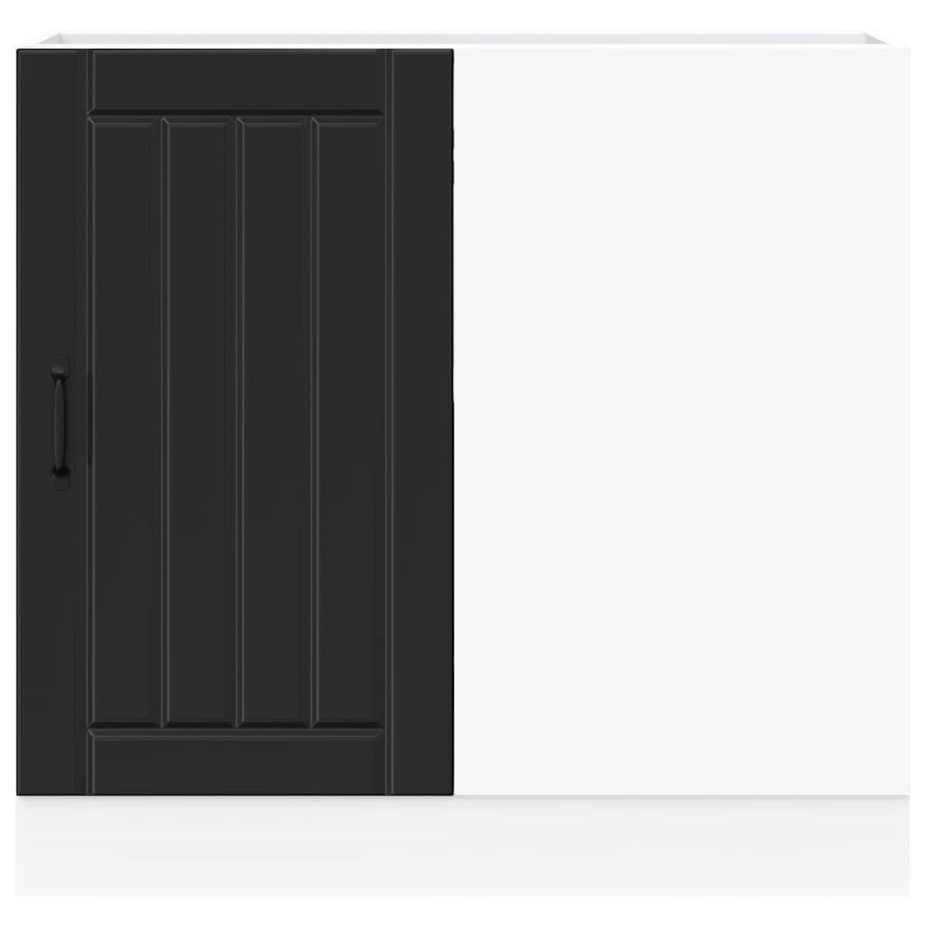 Küchenunterschrank Lucca Schwarz Holzwerkstoff