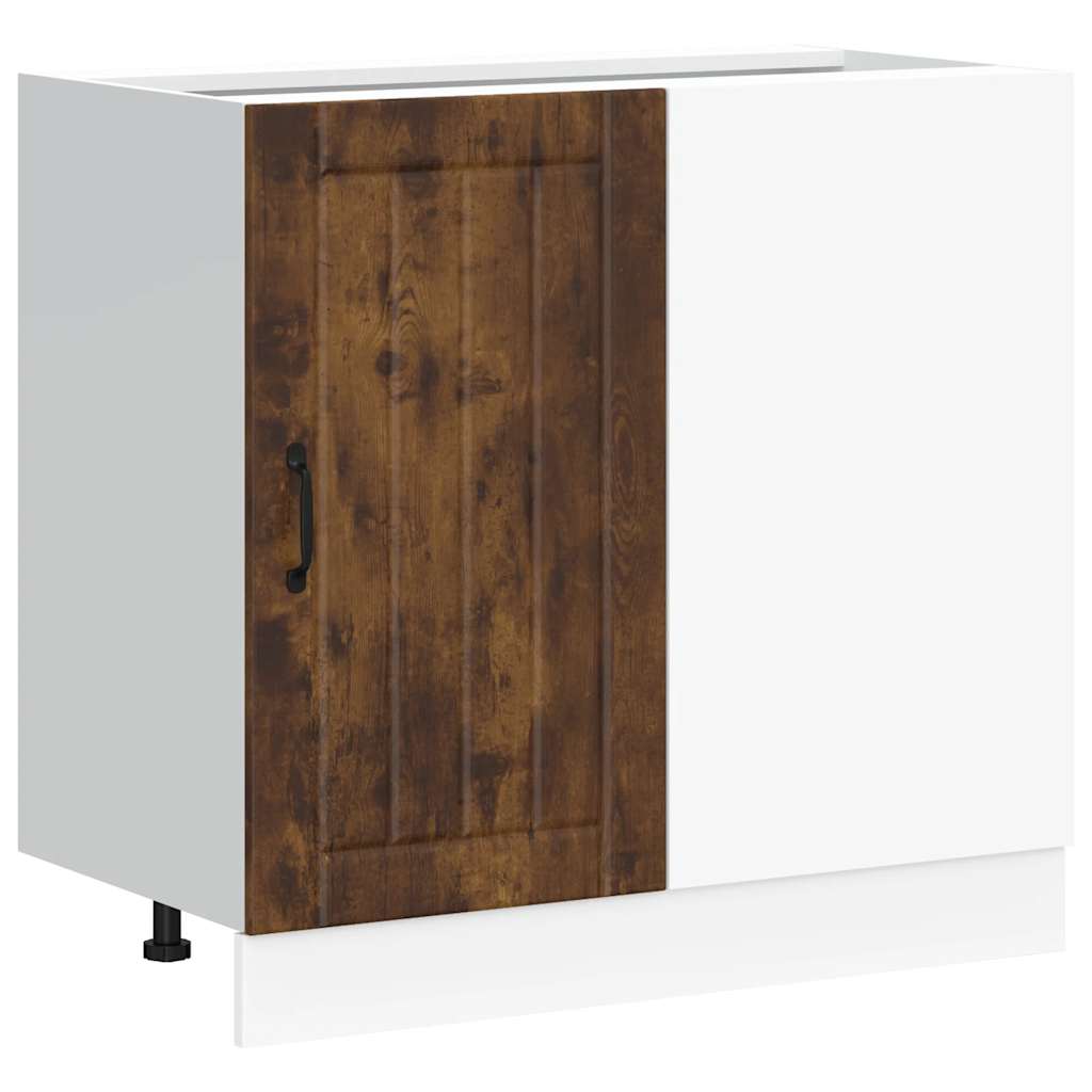Küchenunterschrank Lucca Räuchereiche Holzwerkstoff
