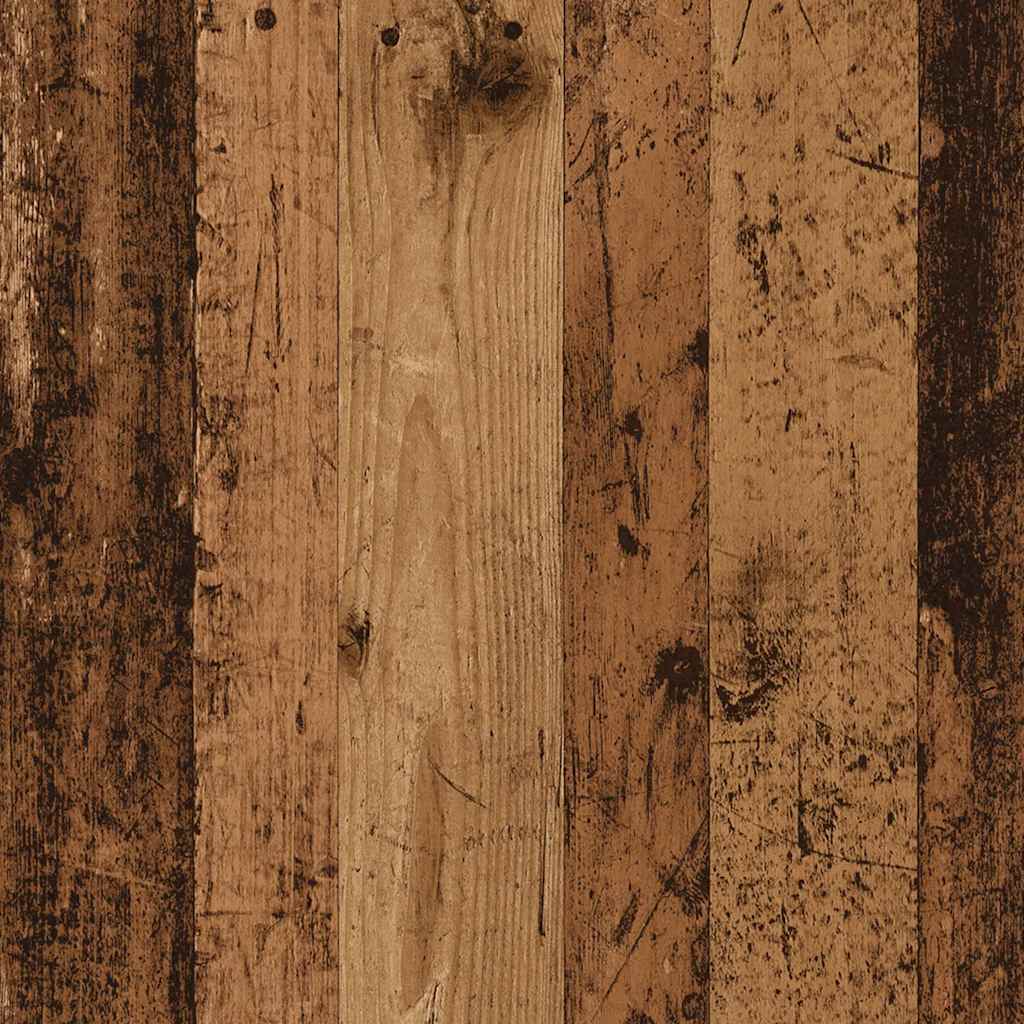 Schminktisch mit Spiegel Altholz-Optik 74,5x40x141 cm