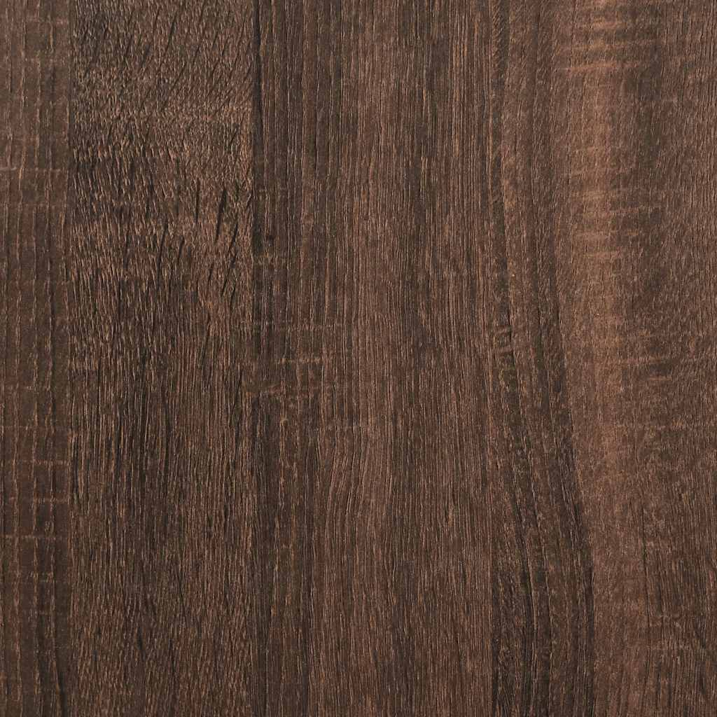 Bücherregal Braun Eichen-Optik 31x24x52 cm Holzwerkstoff